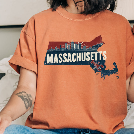 Massachusetts State Vintage Shirt