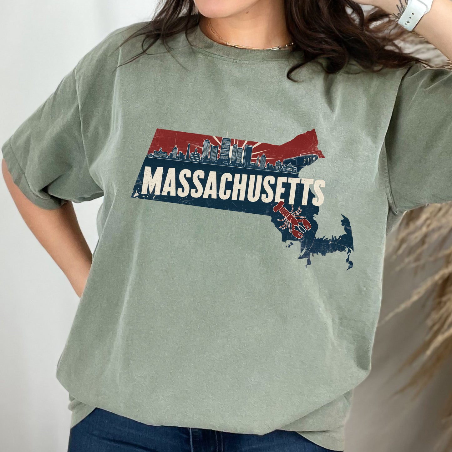 Massachusetts State Vintage Shirt