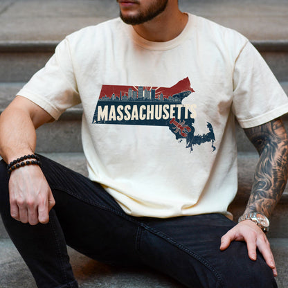 Massachusetts State Vintage Shirt