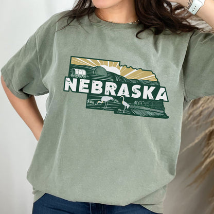 Nebraska State Vintage Shirt