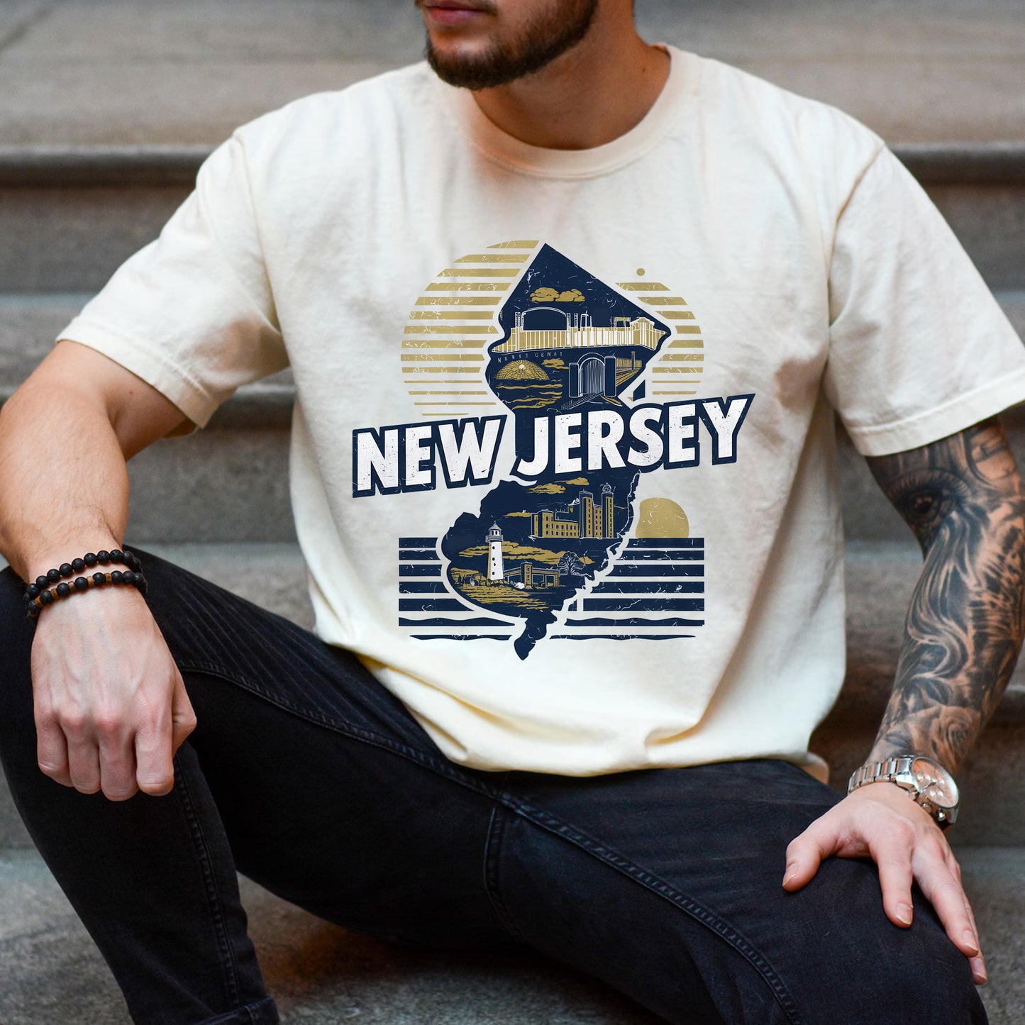 New Jersey State Vintage Shirt