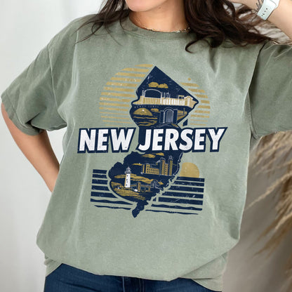 New Jersey State Vintage Shirt