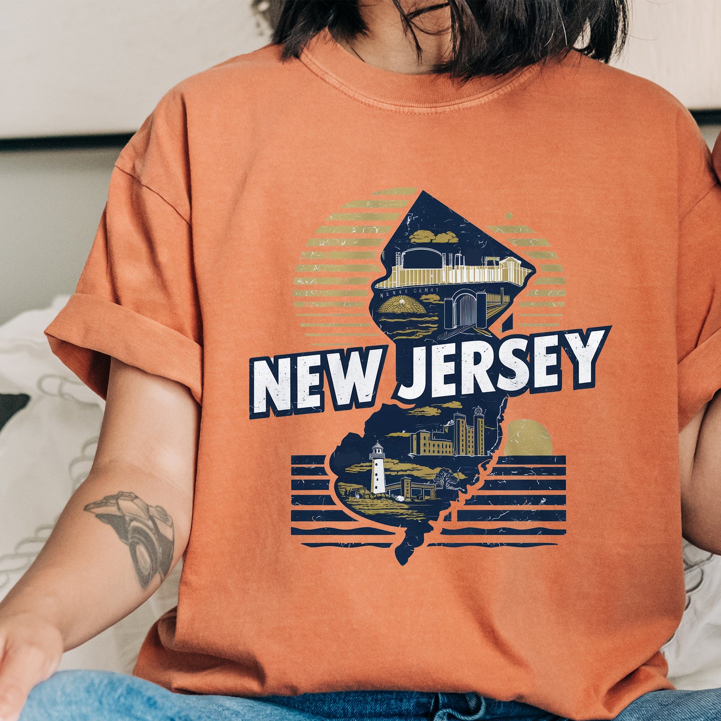 New Jersey State Vintage Shirt