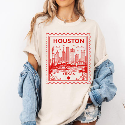 Houston Texas Vintage Stamp Tee