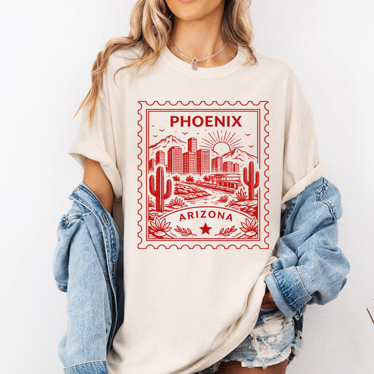Phoenix Arizona Vintage Stamp Tee