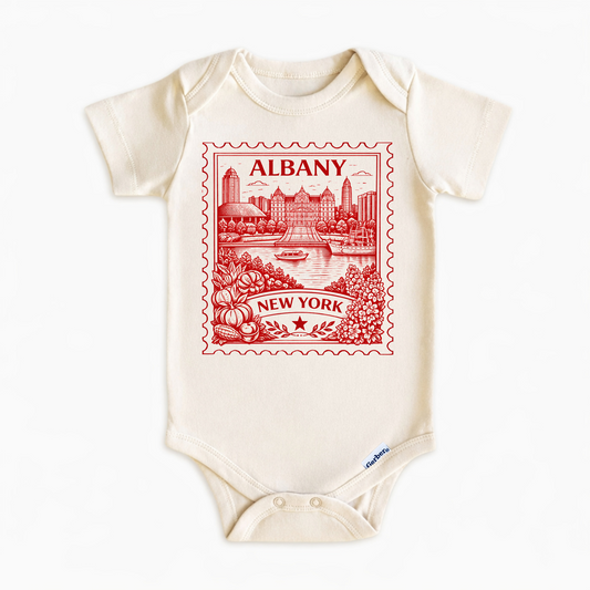 Albany New York Baby Vintage Postage Stamp ONESIE®