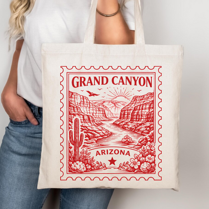 Grand Canyon Arizona Postage Stamp Tote Bag