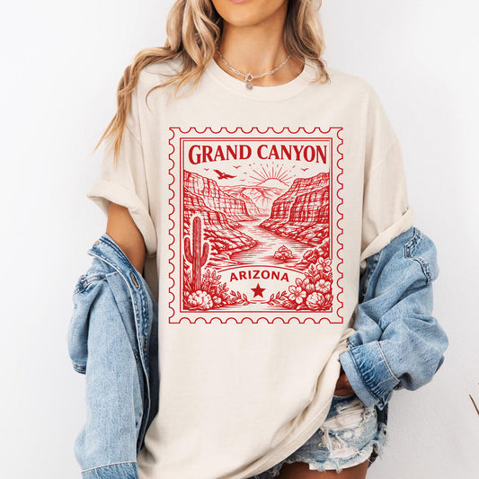 Grand Canyon Arizona Vintage Stamp Tee