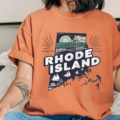 Rhode Island State Vintage Shirt