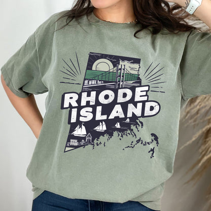 Rhode Island State Vintage Shirt