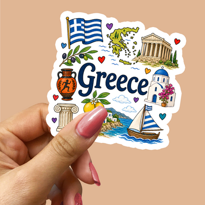 Greece Sticker