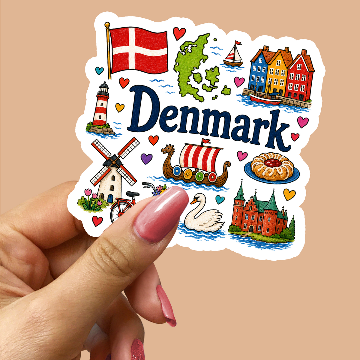 Denmark Sticker