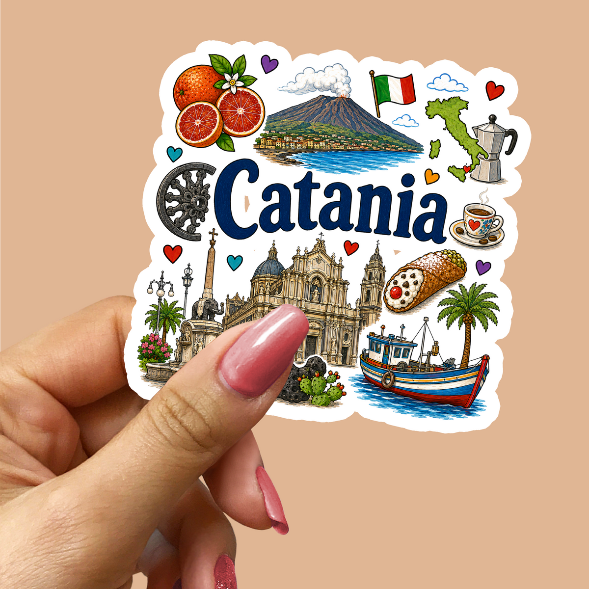 Catania Sicily Sticker