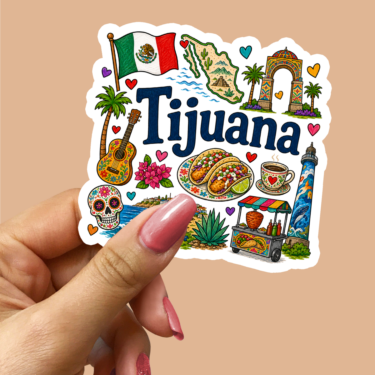 Tijuana Mexico Sticker