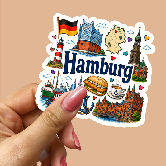 Hamburg Germany Sticker