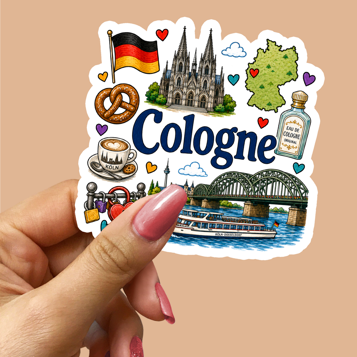Cologne Germany Sticker