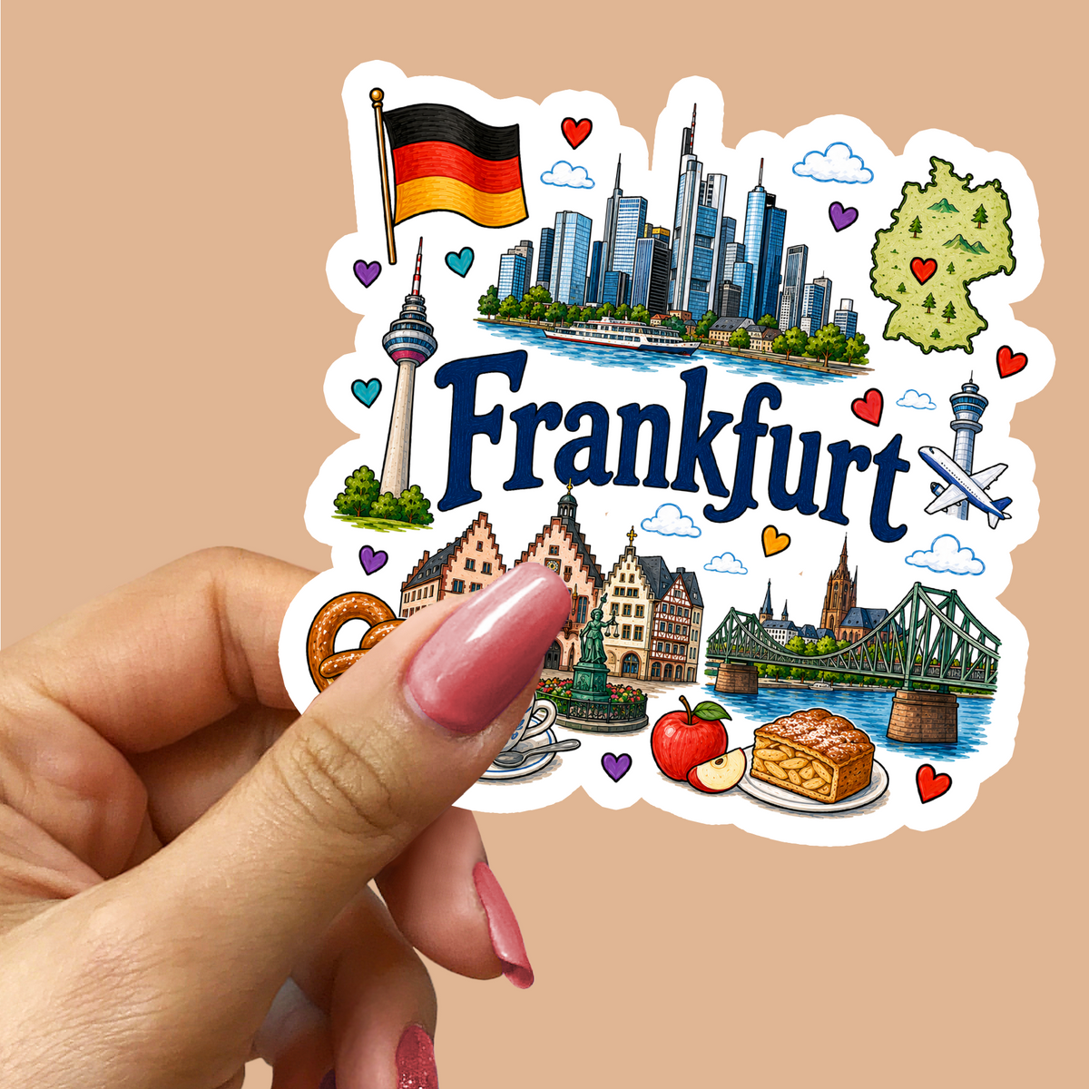 Frankfurt Germany Sticker