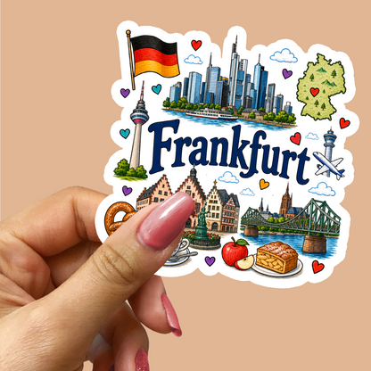 Frankfurt Germany Sticker