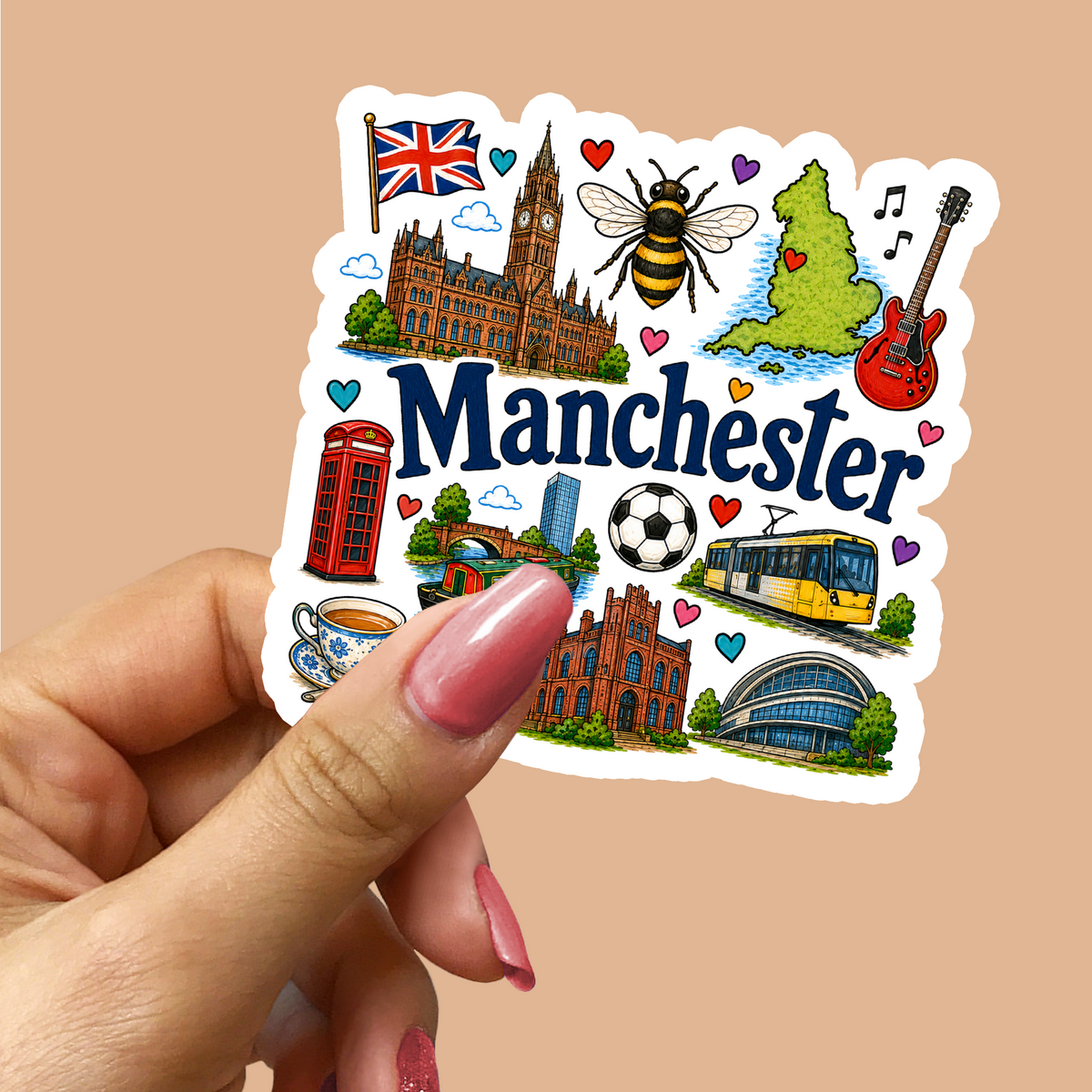 Manchester England Sticker
