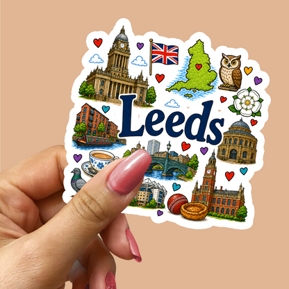 Leeds England Sticker