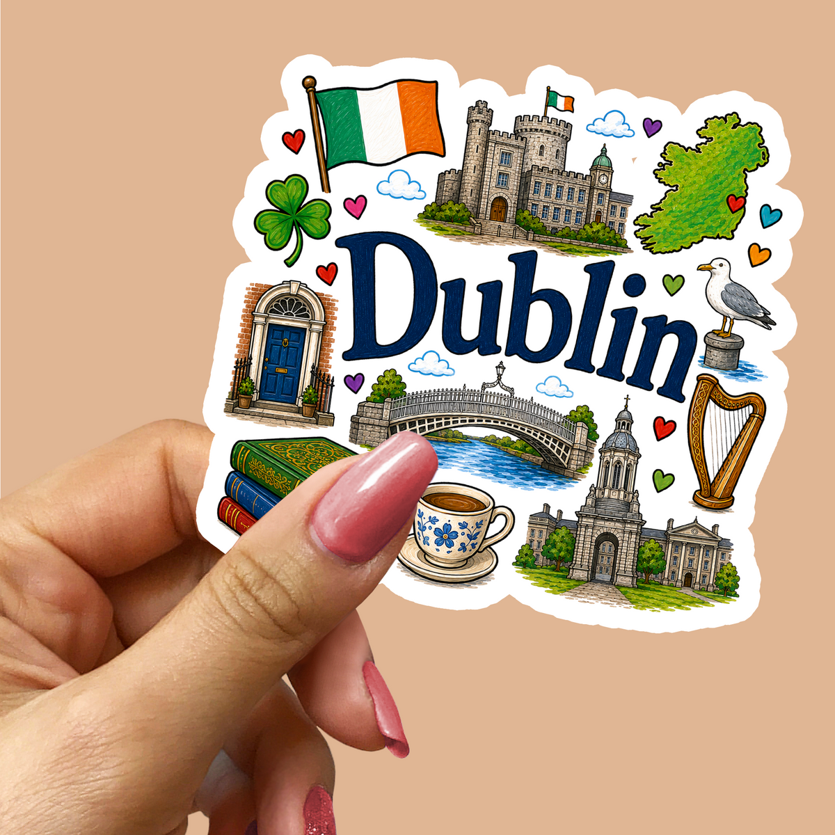 Dublin Ireland Sticker