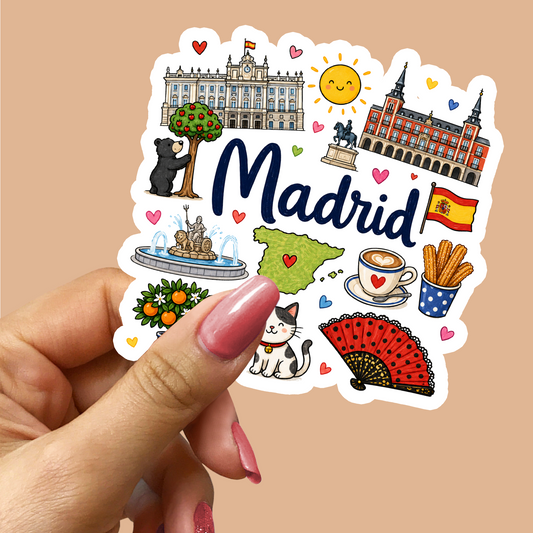 Madrid Spain Sticker
