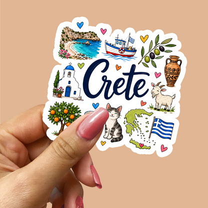 Crete Greece Sticker
