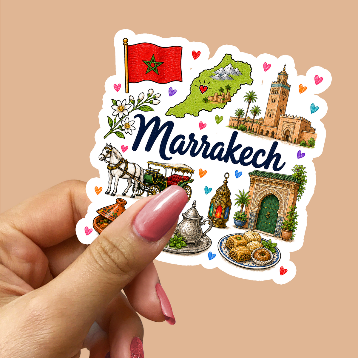 Marrakech Morocco Sticker