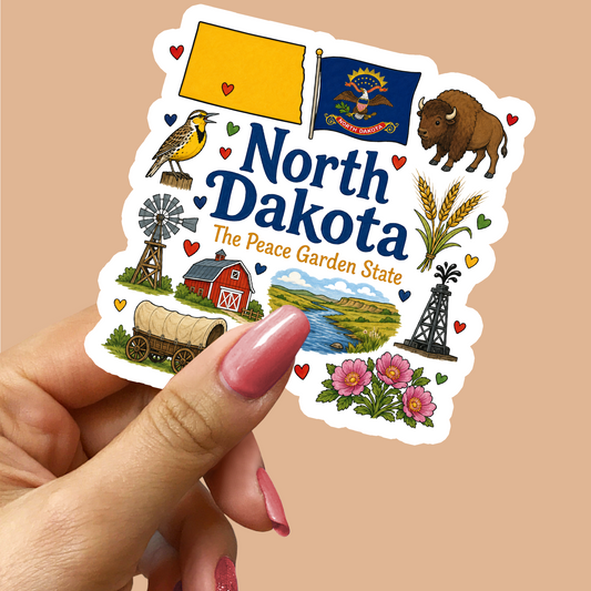 North Dakota Sticker