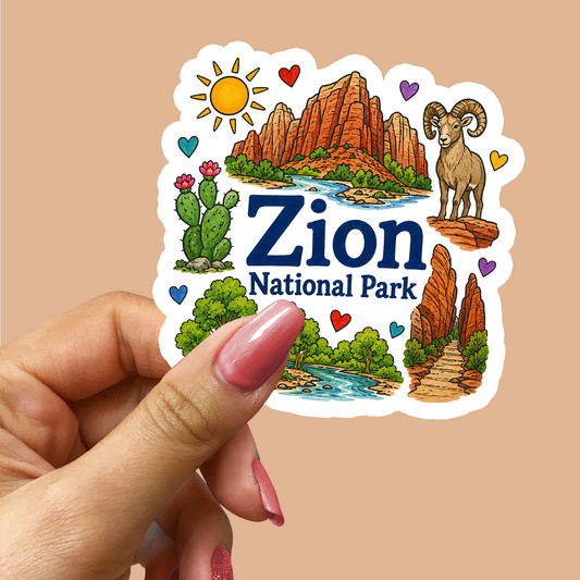 Zion National Park Sticker