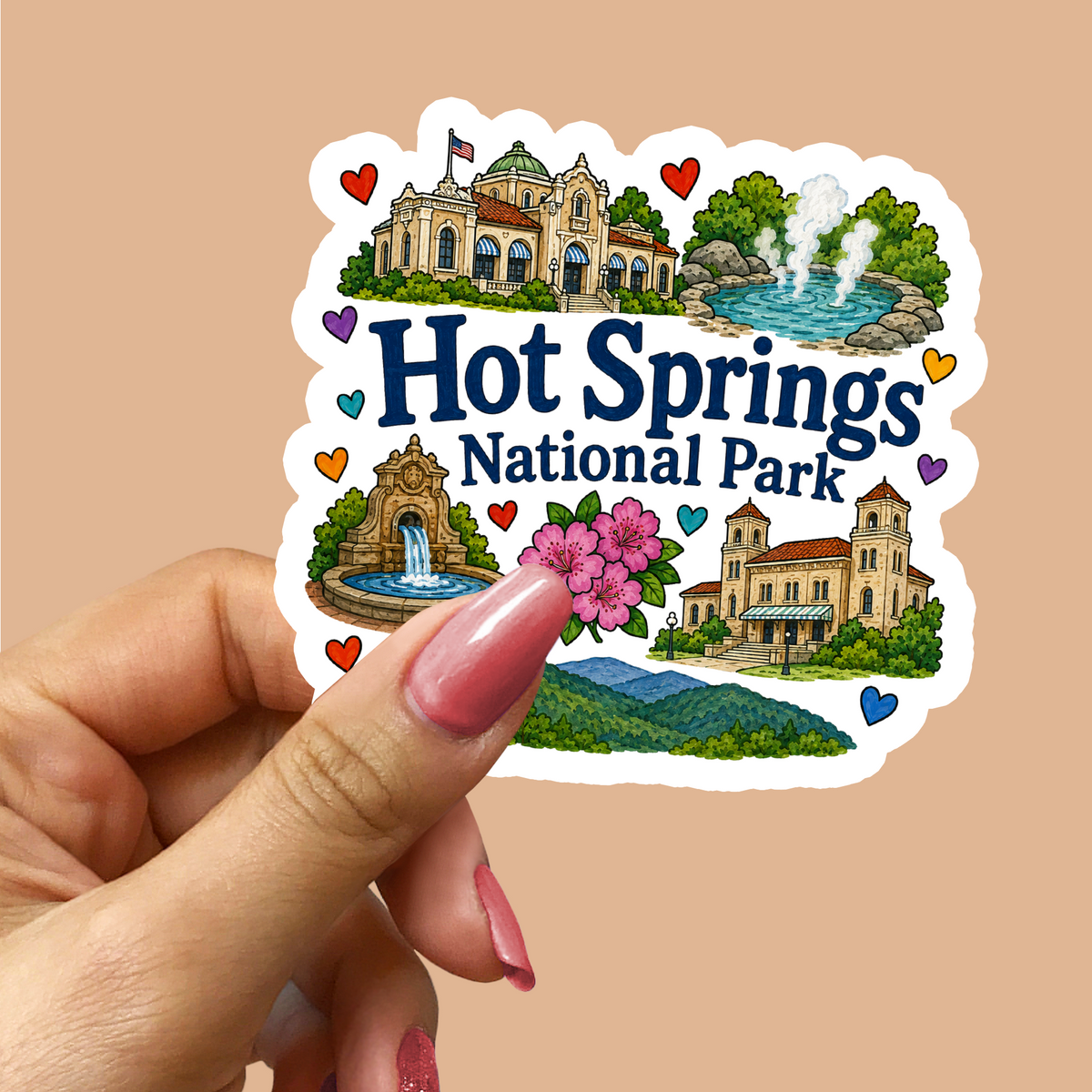 Hot Springs National Park Sticker