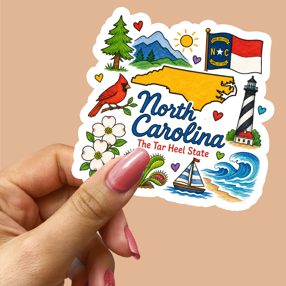 North Carolina Sticker