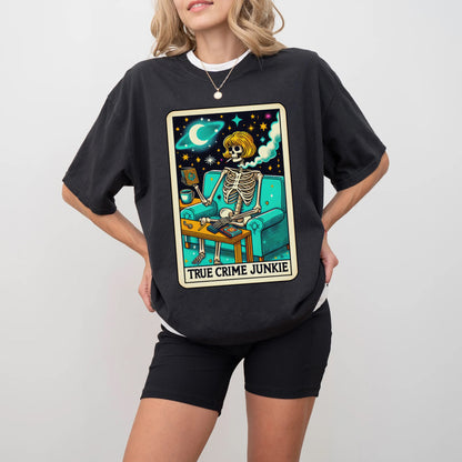 True Crime Junkie Tarot Card Shirt