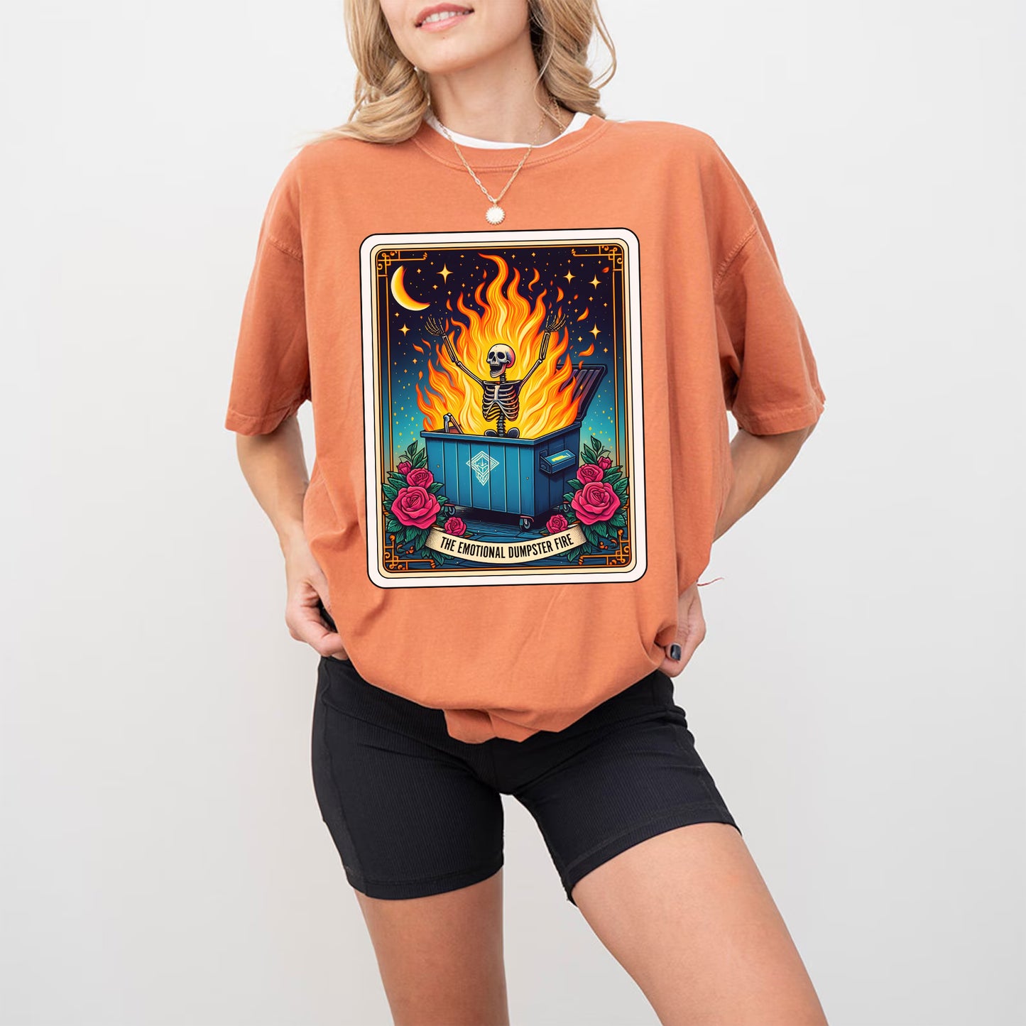 The Emotional Dumpster Fire Tarot Card Shirt