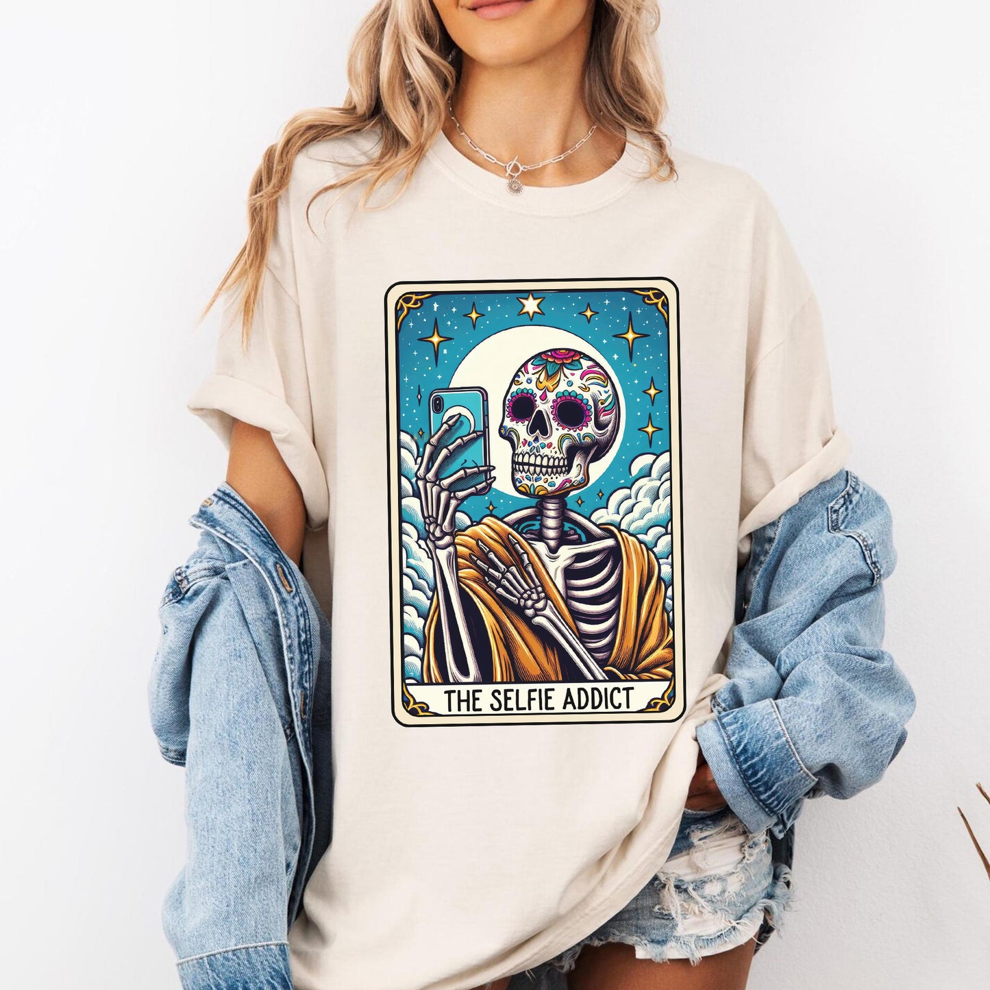 The Selfie Addict Tarot Card Shirt