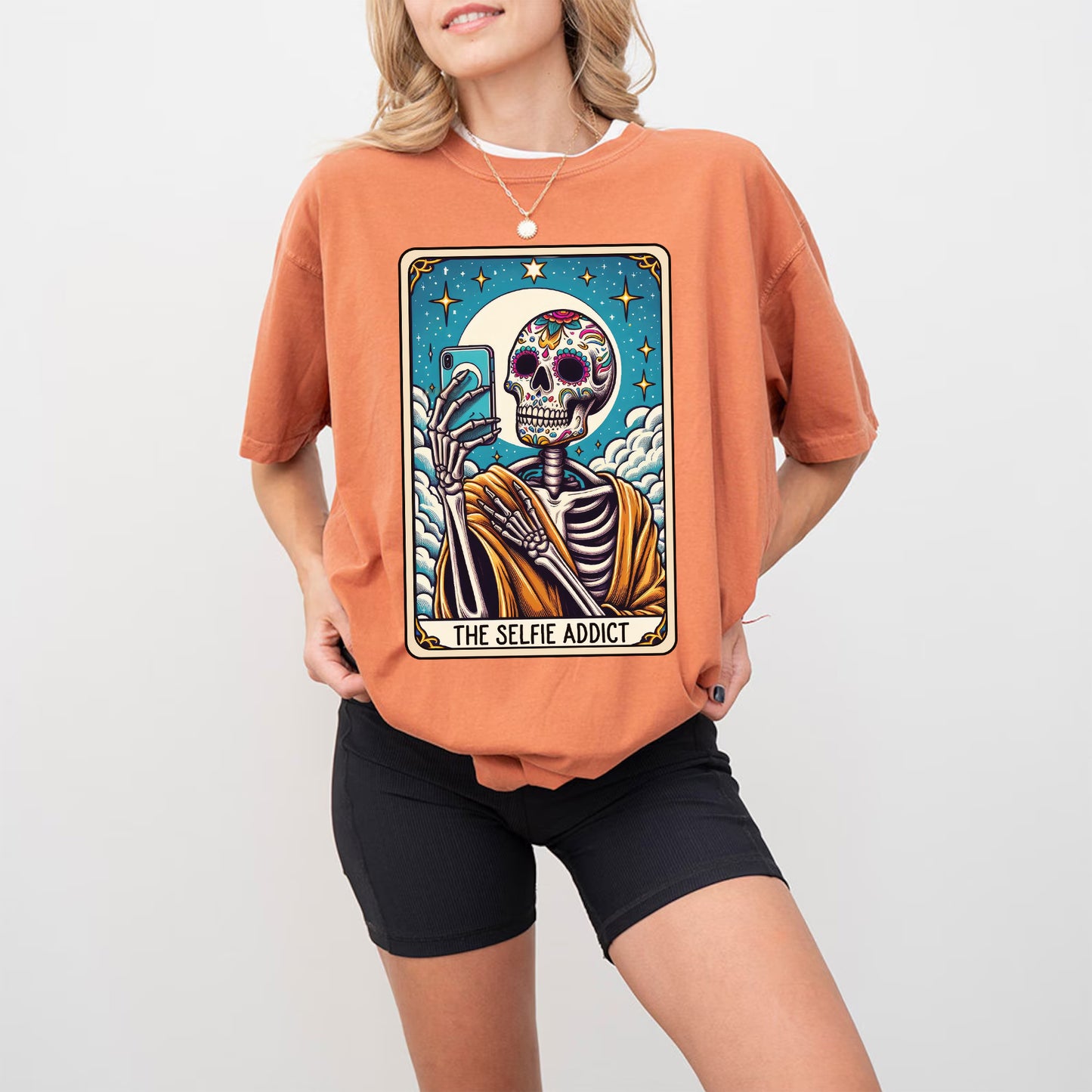 The Selfie Addict Tarot Card Shirt