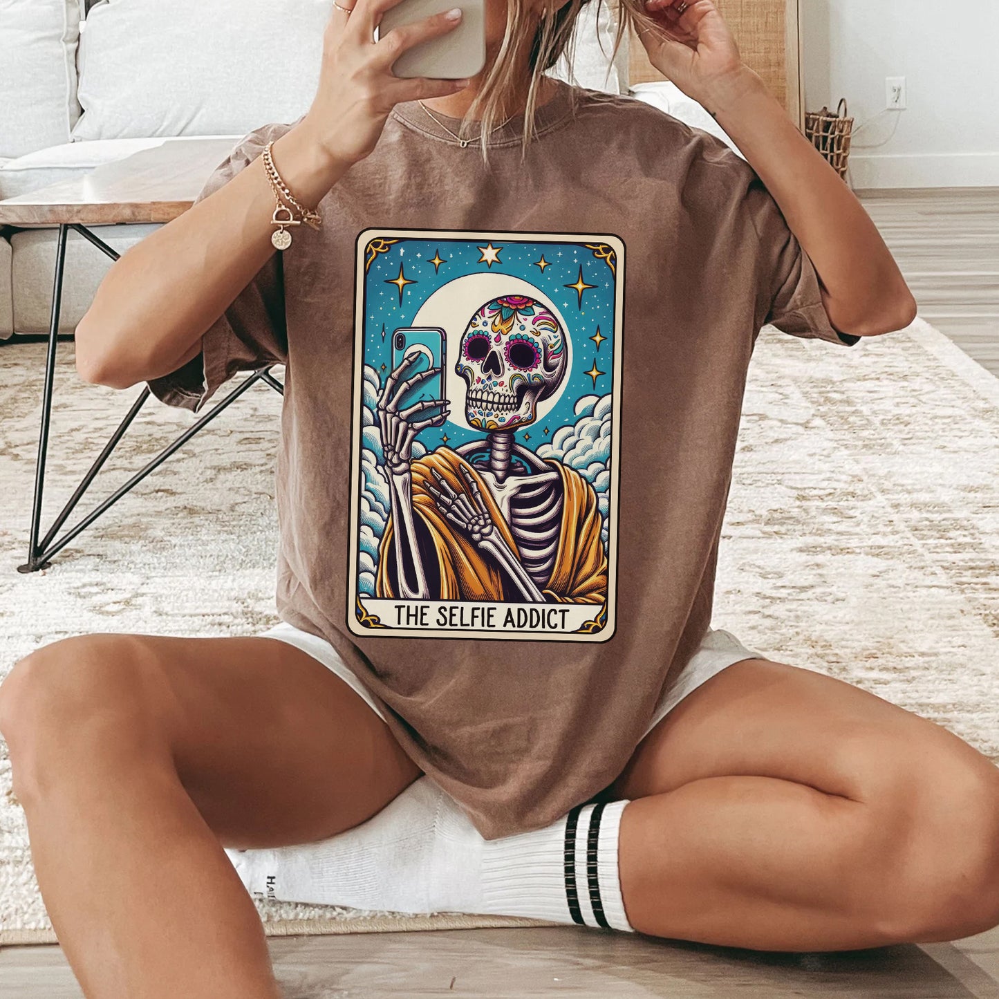 The Selfie Addict Tarot Card Shirt