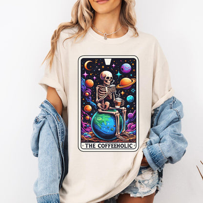 The Coffeeholic Tarot Card Shirt