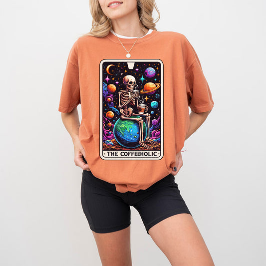 The Coffeeholic Tarot Card Shirt