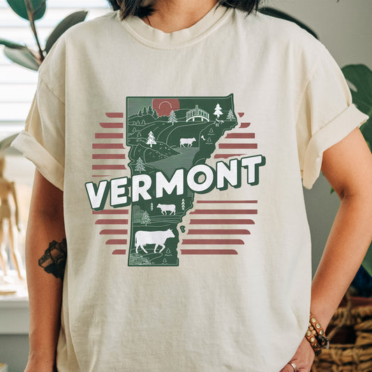 Vermont State Vintage Shirt