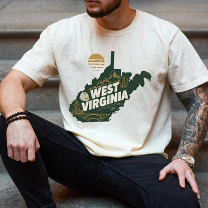 West Virginia State Vintage Shirt