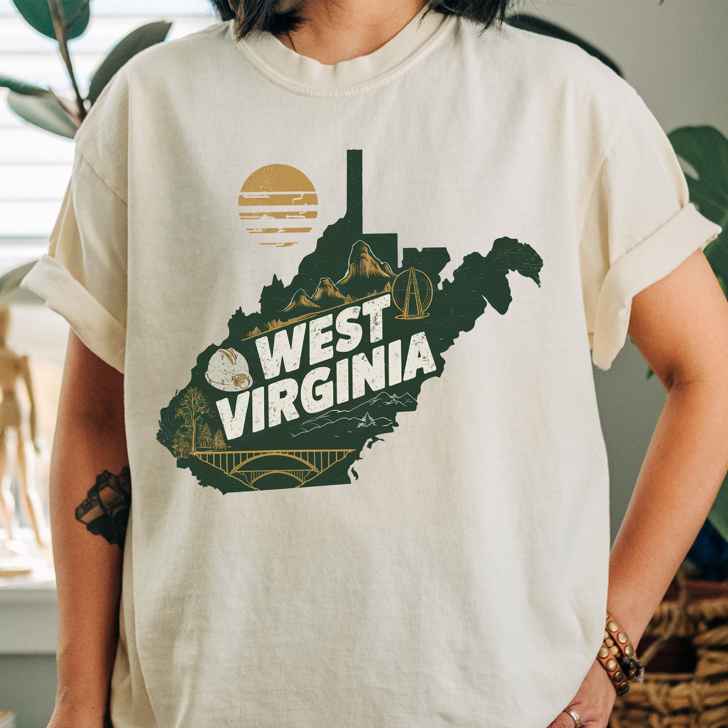 West Virginia State Vintage Shirt