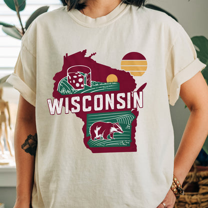 Wisconsin State Vintage Shirt