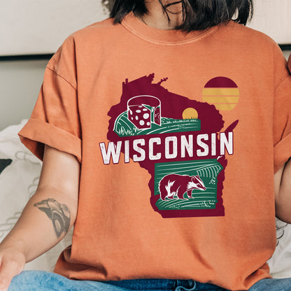 Wisconsin State Vintage Shirt