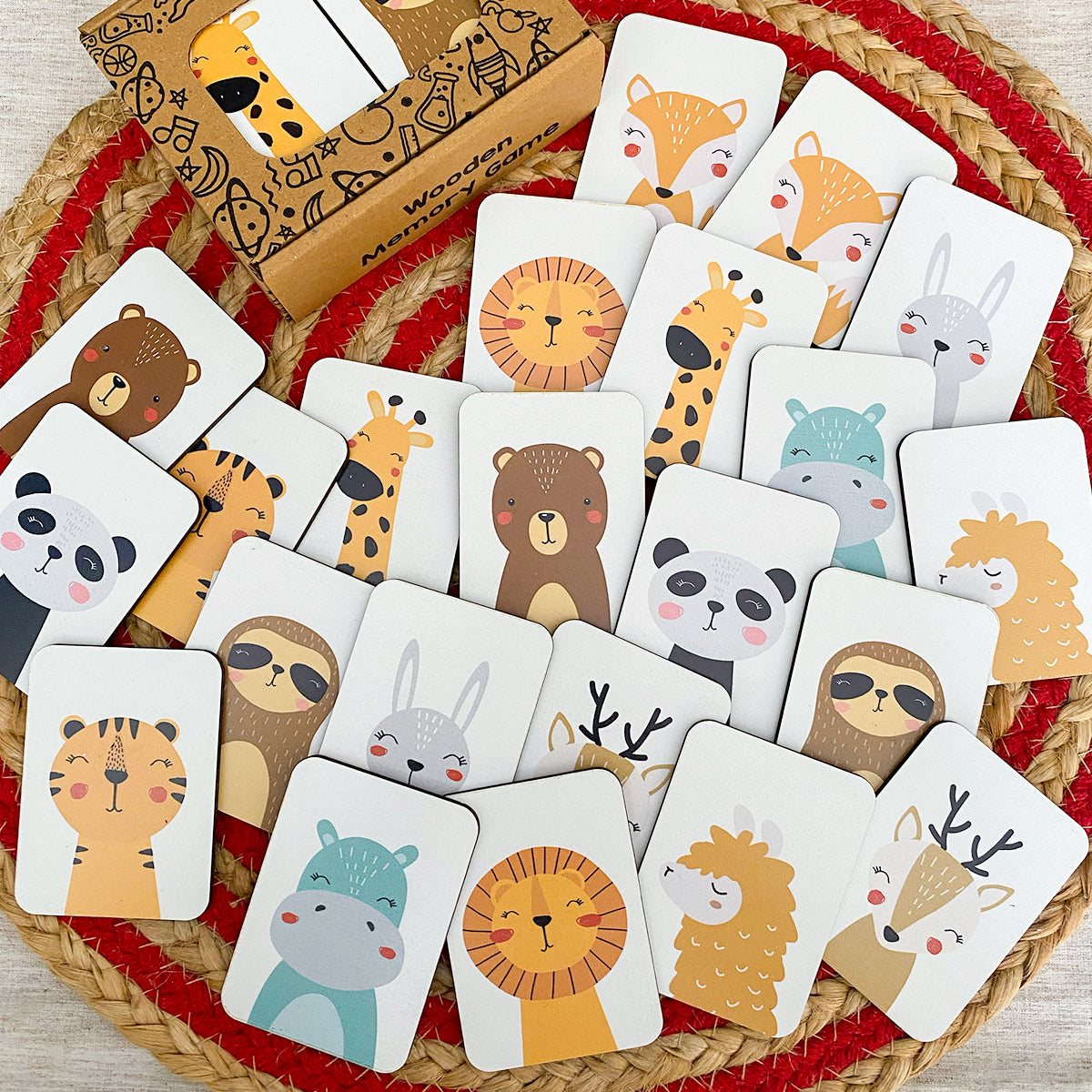 Animals Wooden Memory Game for Kids