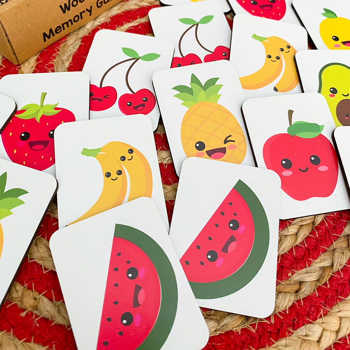 Fruits Wooden Memory Game for Kids – EnjoyMyDesign LLC