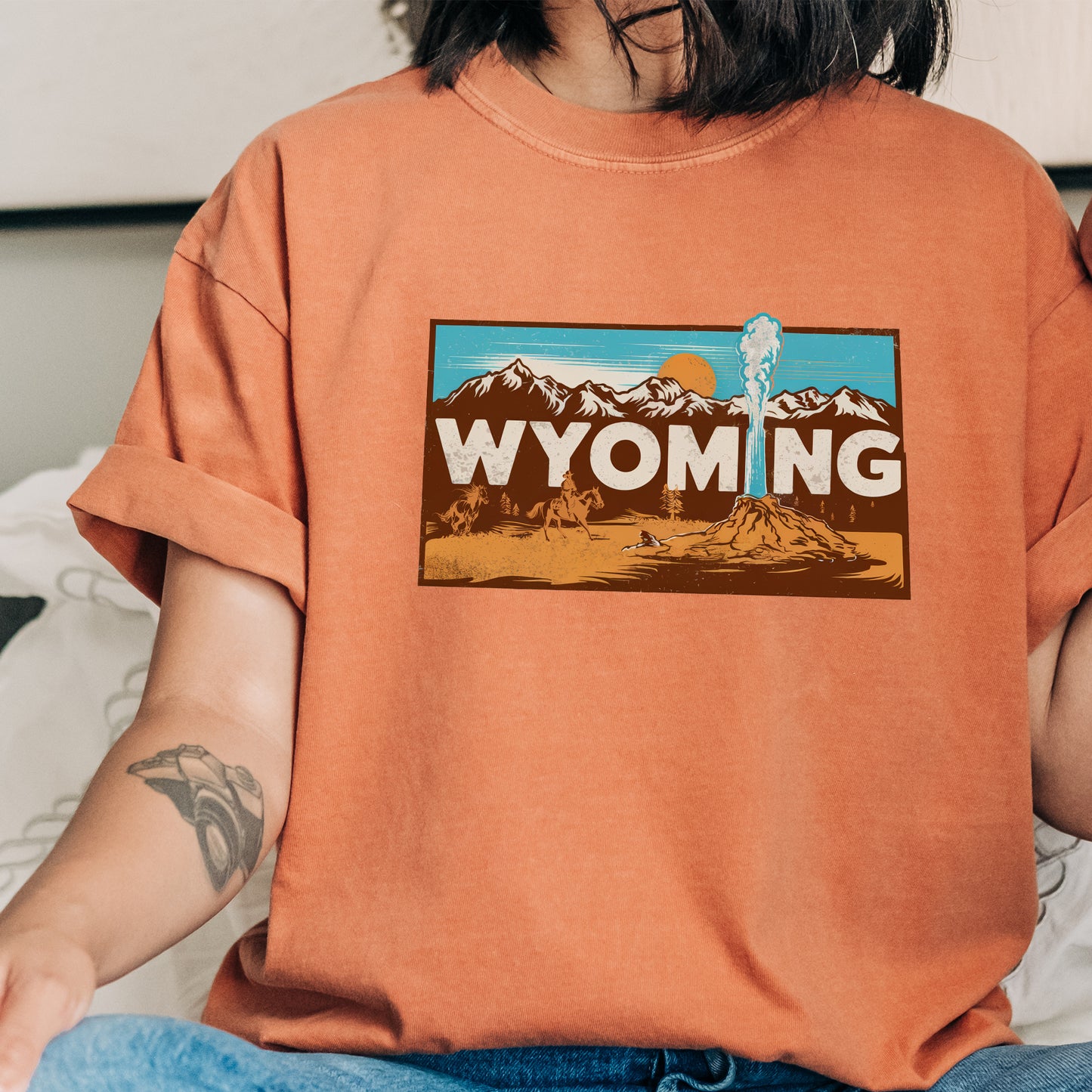 Wyoming State Vintage Shirt