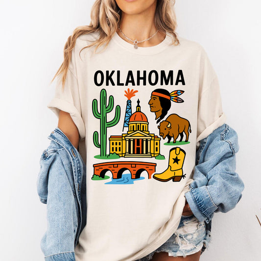 Oklahoma Sooner State Retro Graphic Tee