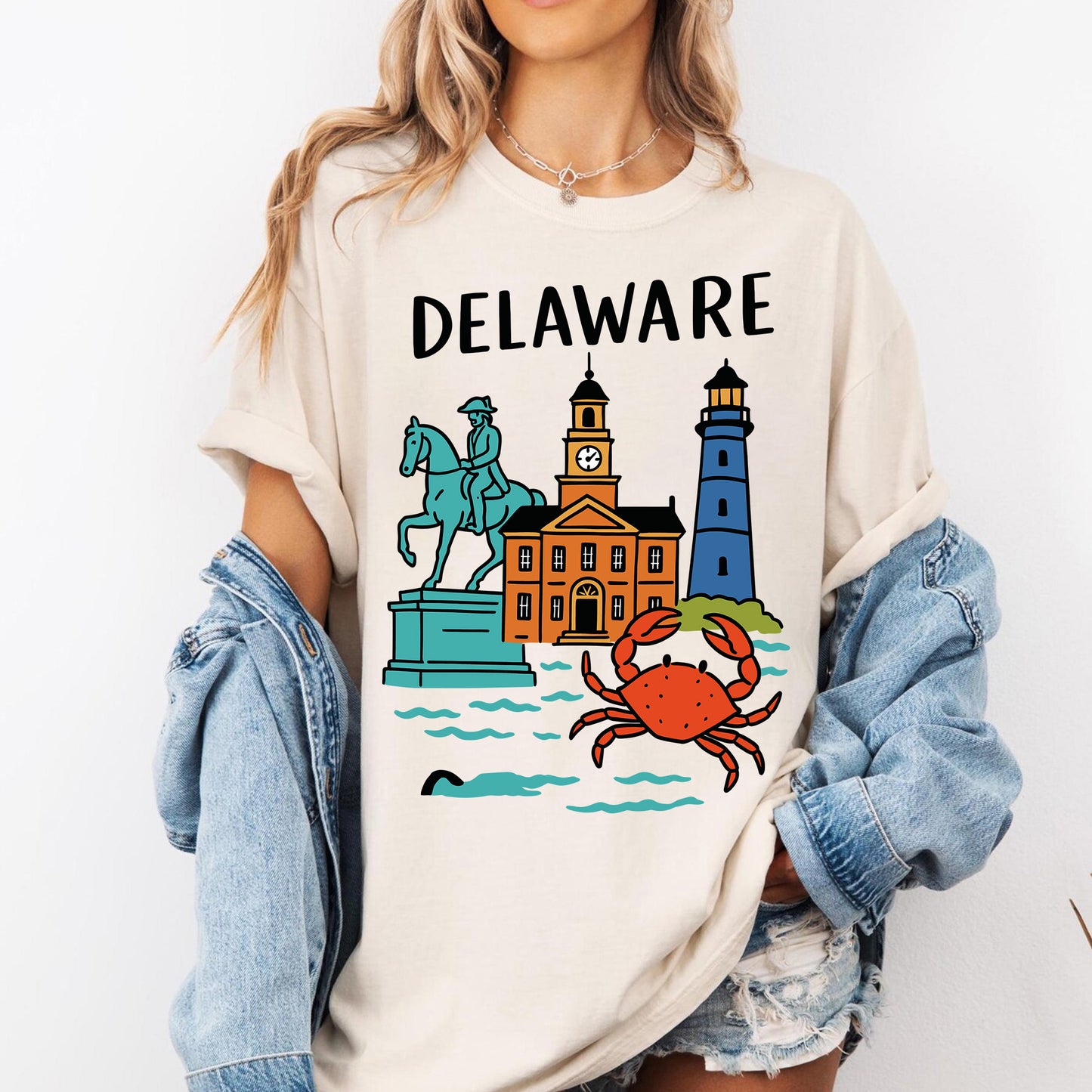 Delaware First State Retro Graphic Tee