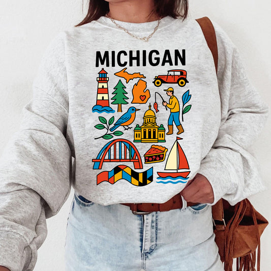 Michigan Great Lakes State Sweatshirt